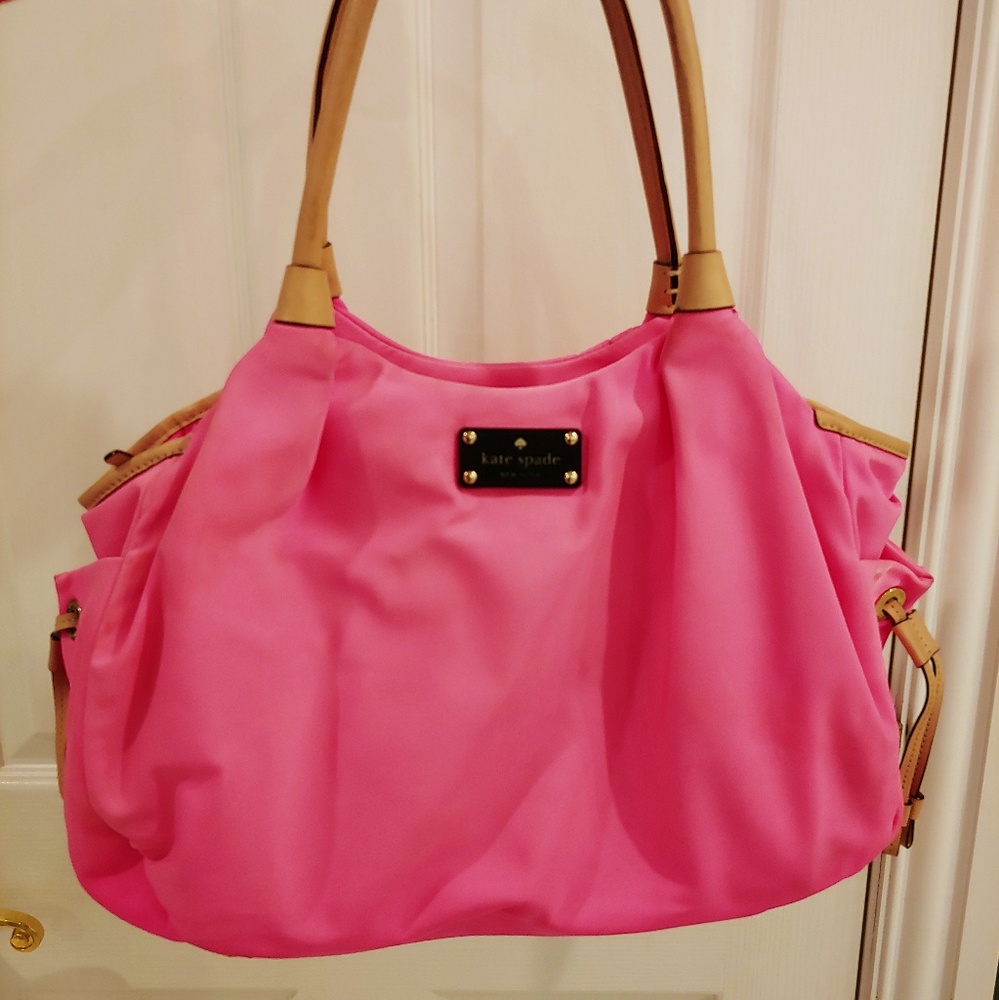 Kate Spade hot pink diaper bag